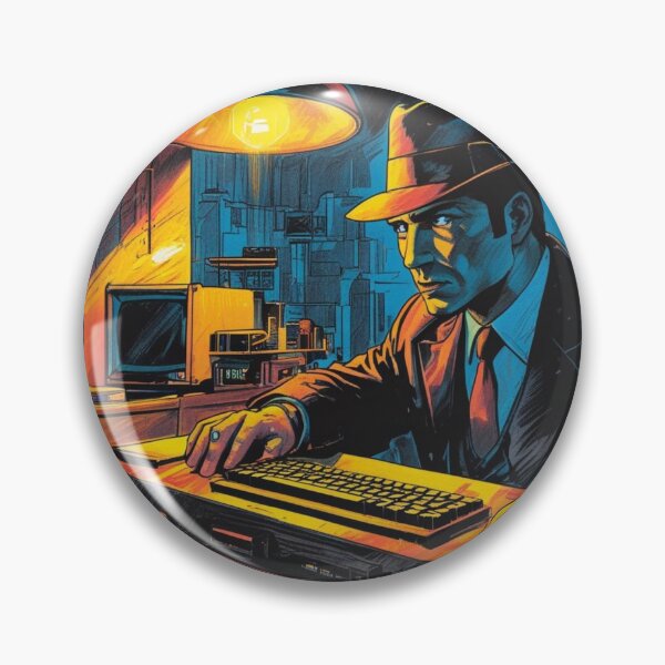 Item preview, Retro Espionage Gaming Art - Midnight Intel  designed and sold by Ace Shark.