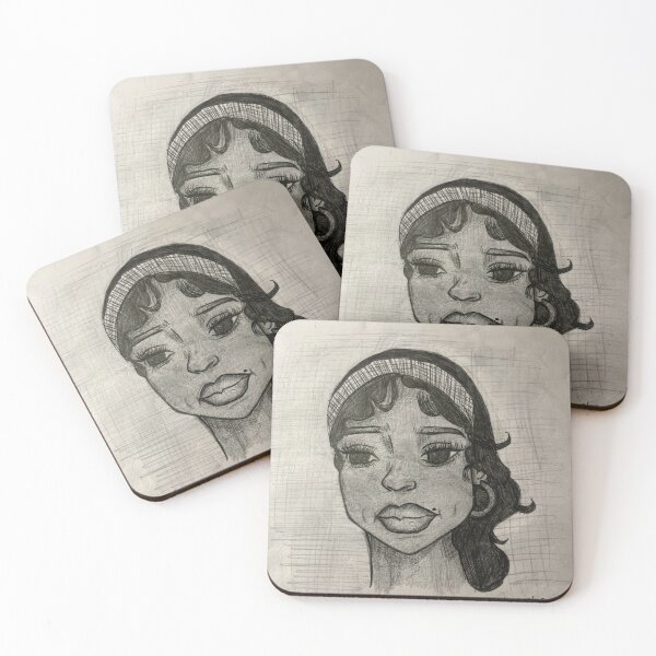 Item preview, Expressive Sketch of a Girl Illustration designed and sold by aniyahartsy.