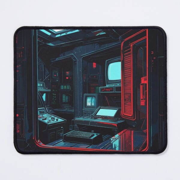 Item preview, Retro Espionage Gaming Art - The Server Room designed and sold by Ace Shark.