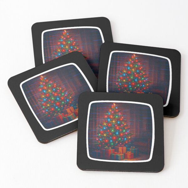 Item preview, Glitched Xmas CRT – Tree of Lights – Analog Glitch Nostalgia designed and sold by JacobKAurumhead.