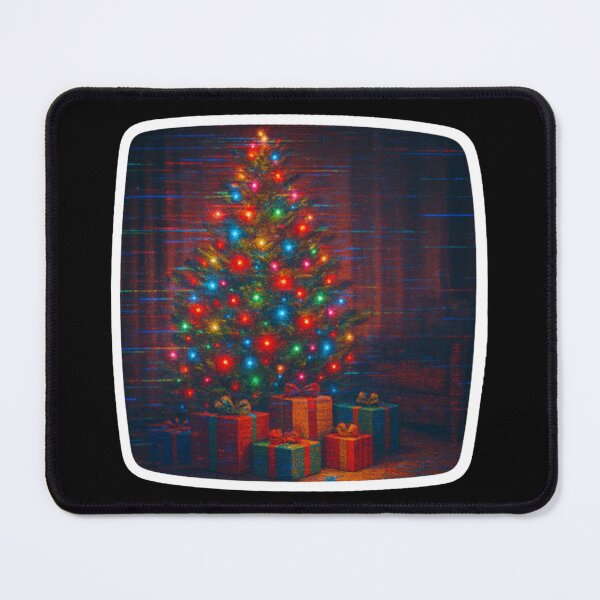 Item preview, Glitched Xmas CRT – Tree of Lights – Analog Glitch Nostalgia designed and sold by JacobKAurumhead.
