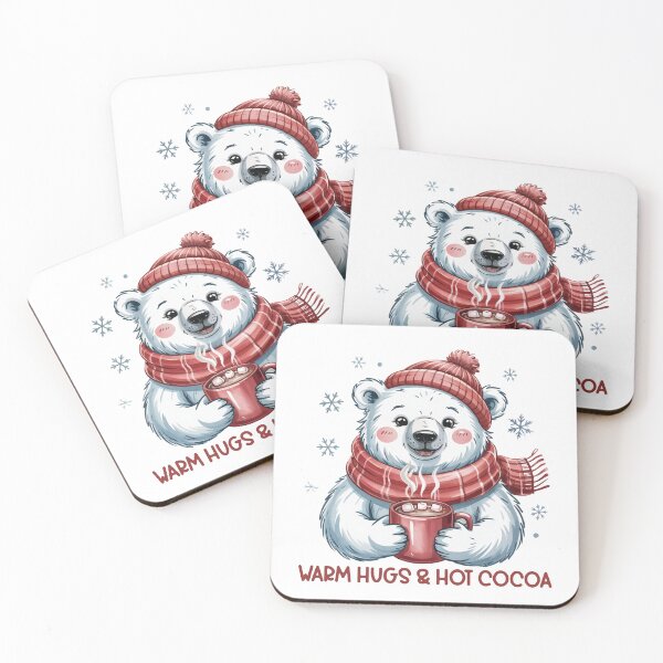 Item preview, Warm Hugs & Hot Cocoa designed and sold by SoftStyleStudio ⭐⭐⭐.