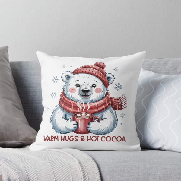 Item preview, Warm Hugs & Hot Cocoa designed and sold by SoftStyleStudio ⭐⭐⭐.