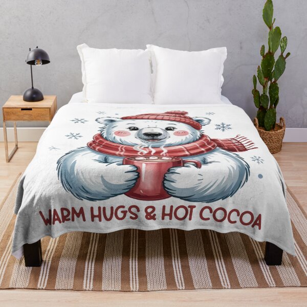 Item preview, Warm Hugs & Hot Cocoa designed and sold by SoftStyleStudio ⭐⭐⭐.