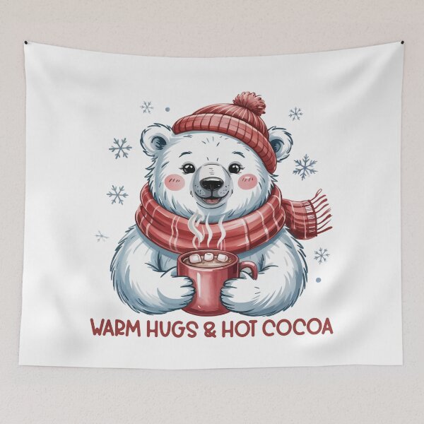 Item preview, Warm Hugs & Hot Cocoa designed and sold by SoftStyleStudio ⭐⭐⭐.