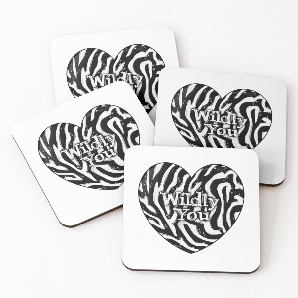 Item preview, Wildly You Zebra Print Heart: Bold Black & White Animal Stripe Love Design designed and sold by Tucker-Art.