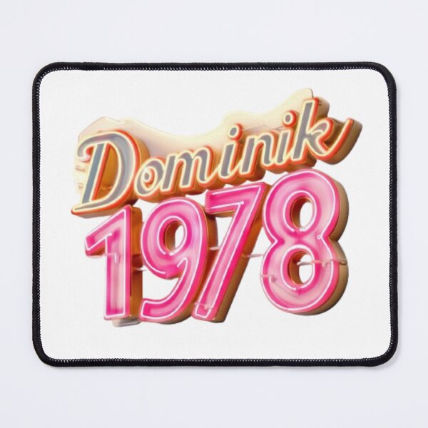 Item preview, Dominik 1978 – Vintage Neon Sign designed and sold by AlexLineArt.