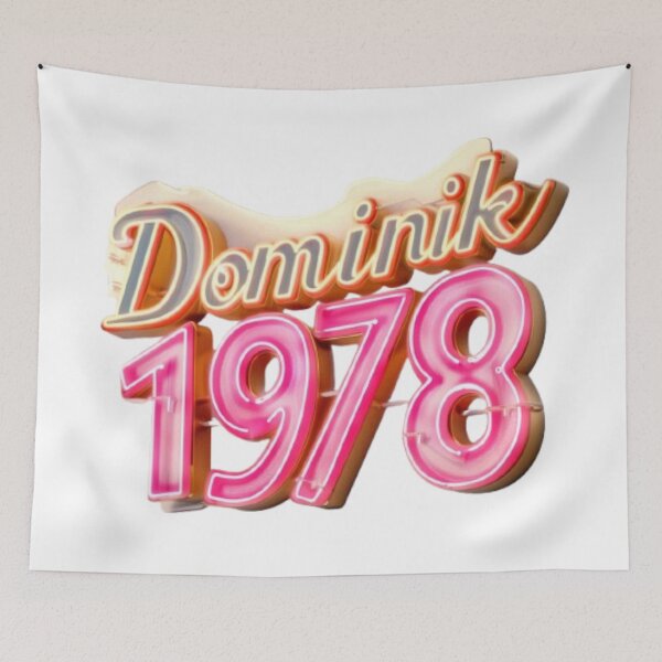 Artikelvorschau, Dominik 1978 – Vintage-Neonreklame entworfen und verkauft von AlexLineArt.