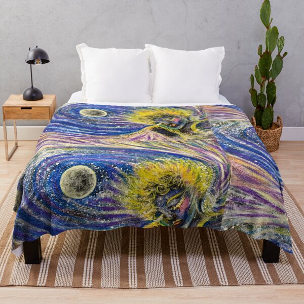 Item preview, Moon Listener – Cosmic Goddess in a Starry Sky designed and sold by TrisaThyme.