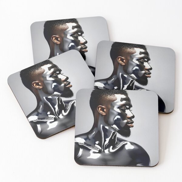 Item preview, Liquid Chrome Black Man designed and sold by Demetria Matthews.