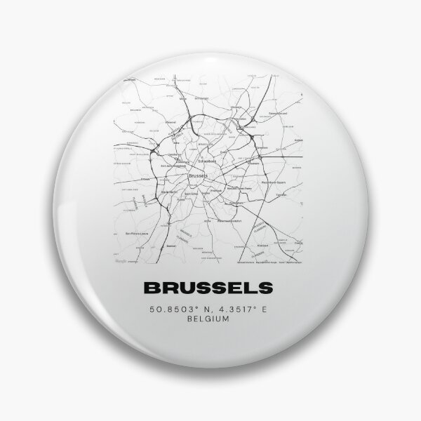 Artikelvorschau, Brüssel-Stadtplan-Poster | Minimalistische Stadtkarte von Belgien entworfen und verkauft von RM-Journey.