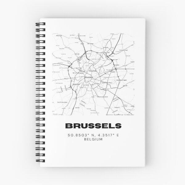 Item preview, Brussels Map Poster | Minimalist Belgium City Map Art designed and sold by RM-Journey.