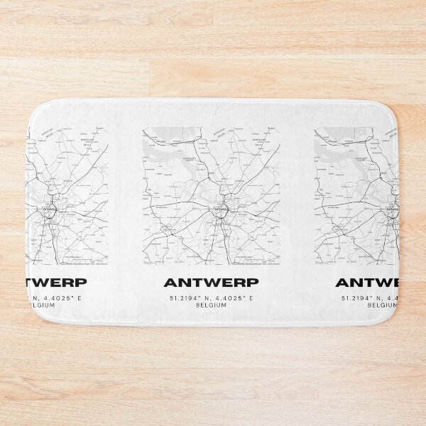 Item preview, Antwerp Map Print | Minimalist Belgium City Map Art designed and sold by RM-Journey.