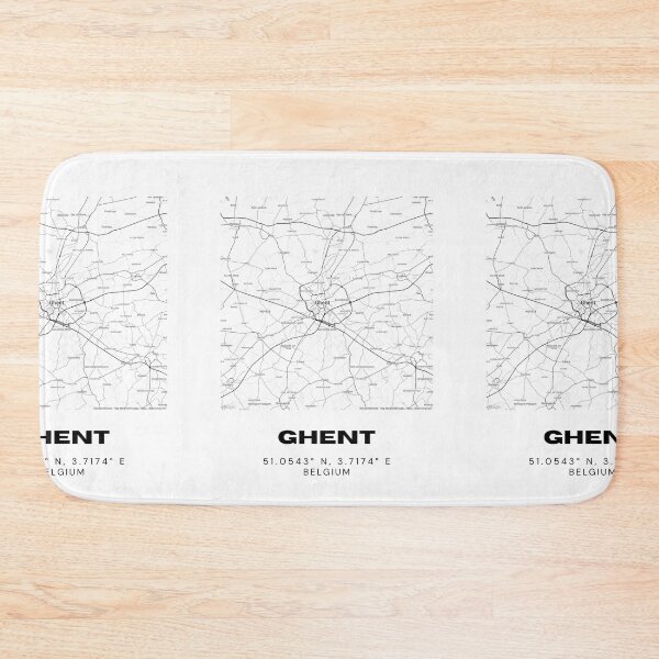 Item preview, Ghent Map Poster | Minimalist City Map of Belgium designed and sold by RM-Journey.