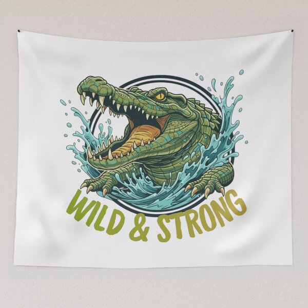 Item preview, Wild & Strong Crocodile designed and sold by adlkh.