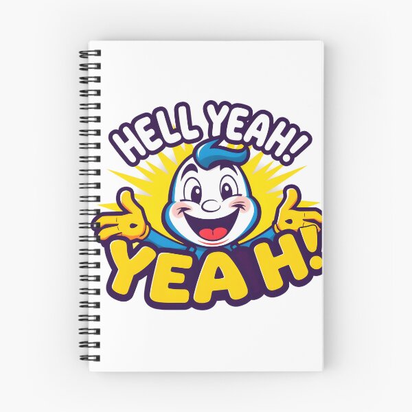Item preview, Enthusiastic "Hell Yeah!" Mascot Logo designed and sold by Adam Mak.