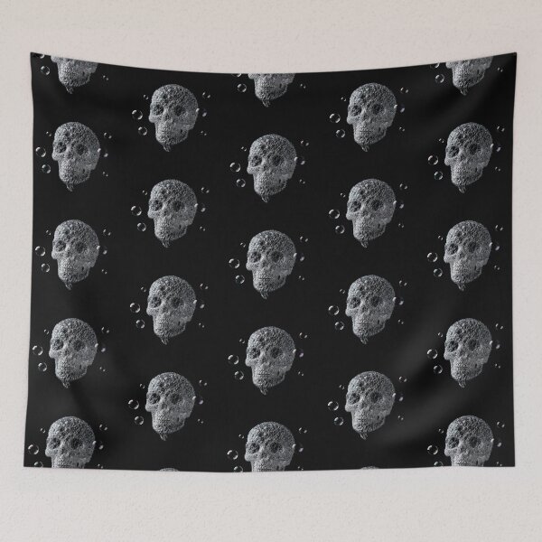 Item preview, Ethereal Bubble Skull: Gothic Soap Foam Art on Black designed and sold by Caira-Design.