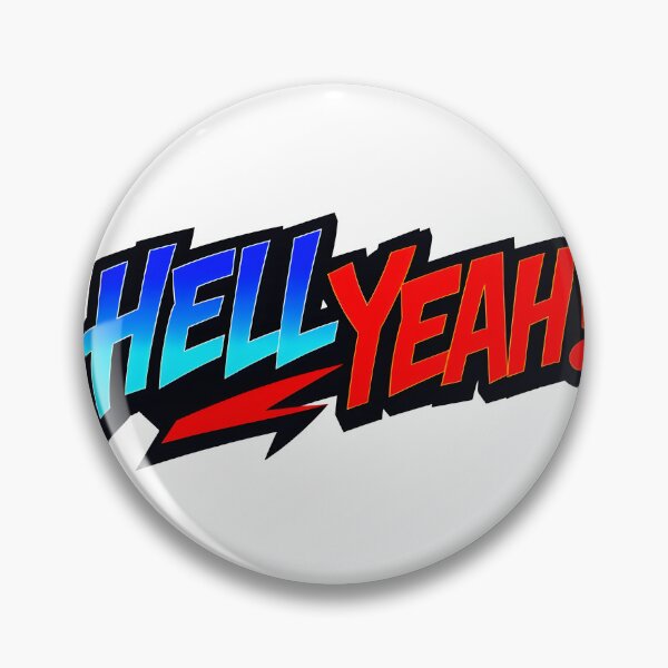 Item preview, "Hell Yeah!" Dynamic Red and Blue Logo designed and sold by Adam Mak.