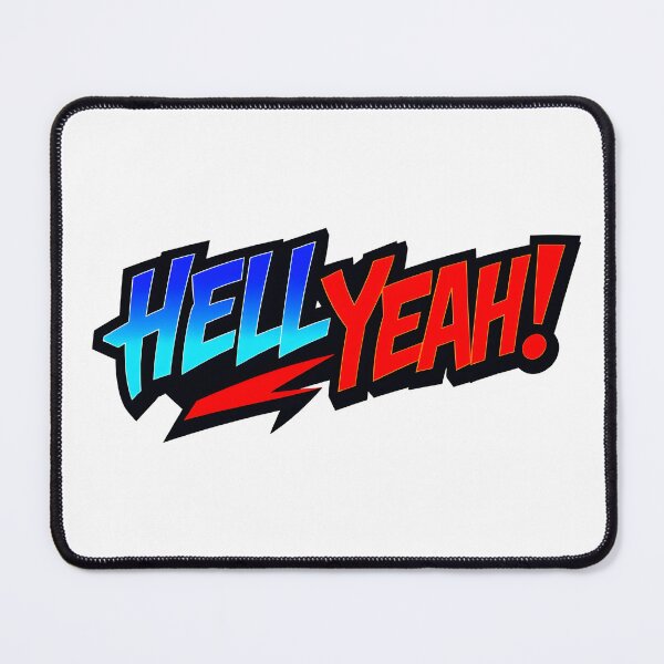 Item preview, "Hell Yeah!" Dynamic Red and Blue Logo designed and sold by Adam Mak.