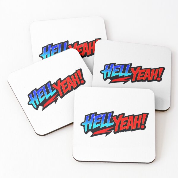 Item preview, "Hell Yeah!" Dynamic Red and Blue Logo designed and sold by Adam Mak.