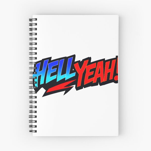 Item preview, "Hell Yeah!" Dynamic Red and Blue Logo designed and sold by Adam Mak.