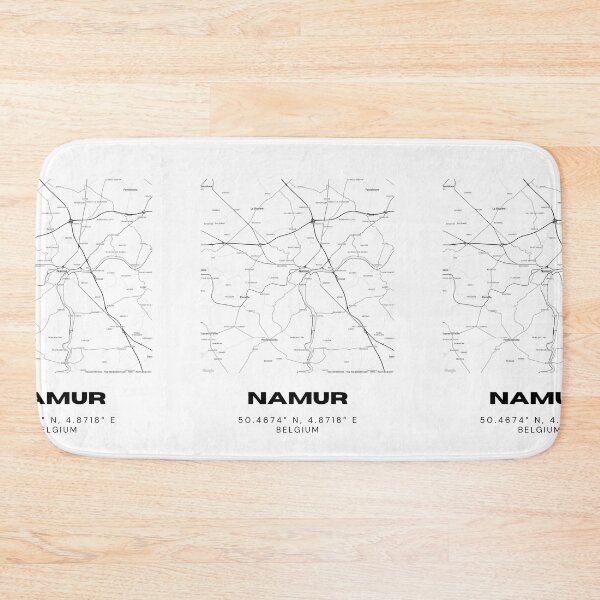 Item preview, Namur Map Poster | Minimalist Belgium City Art designed and sold by RM-Journey.