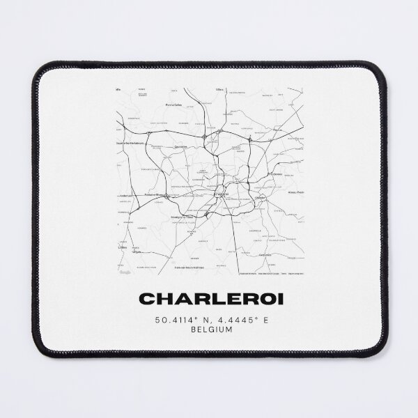 Item preview, Charleroi Map Poster | Minimalist City Map of Belgium designed and sold by RM-Journey.