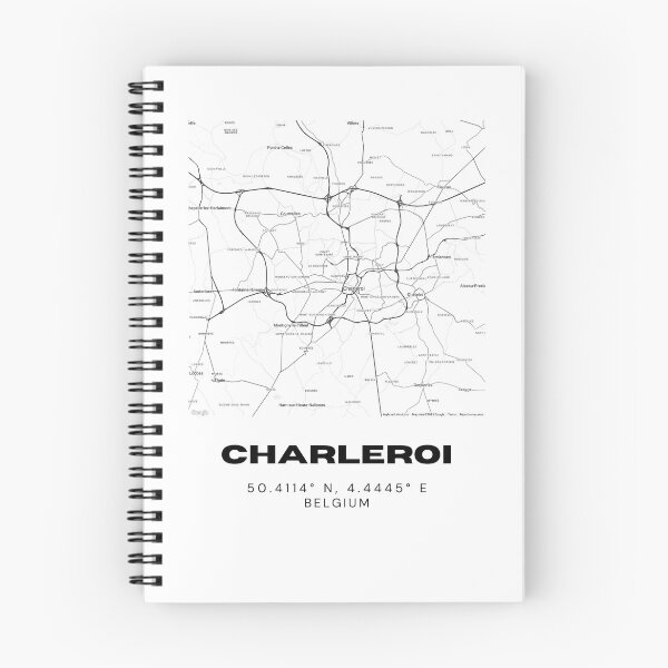Item preview, Charleroi Map Poster | Minimalist City Map of Belgium designed and sold by RM-Journey.