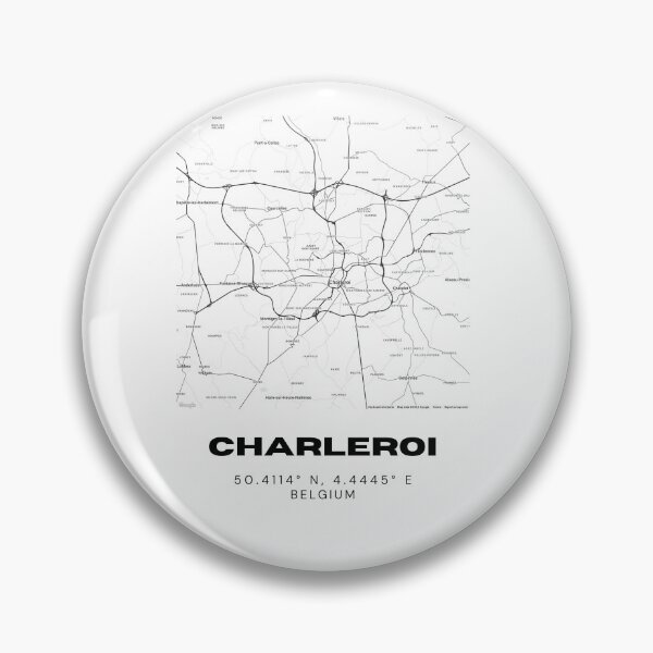 Item preview, Charleroi Map Poster | Minimalist City Map of Belgium designed and sold by RM-Journey.
