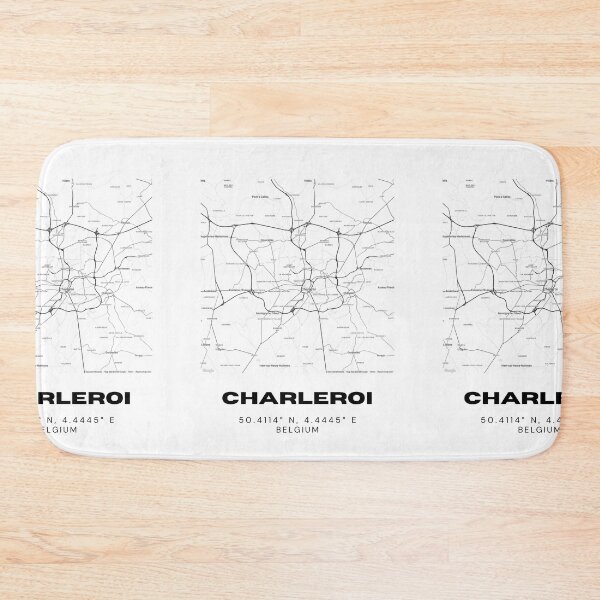 Item preview, Charleroi Map Poster | Minimalist City Map of Belgium designed and sold by RM-Journey.