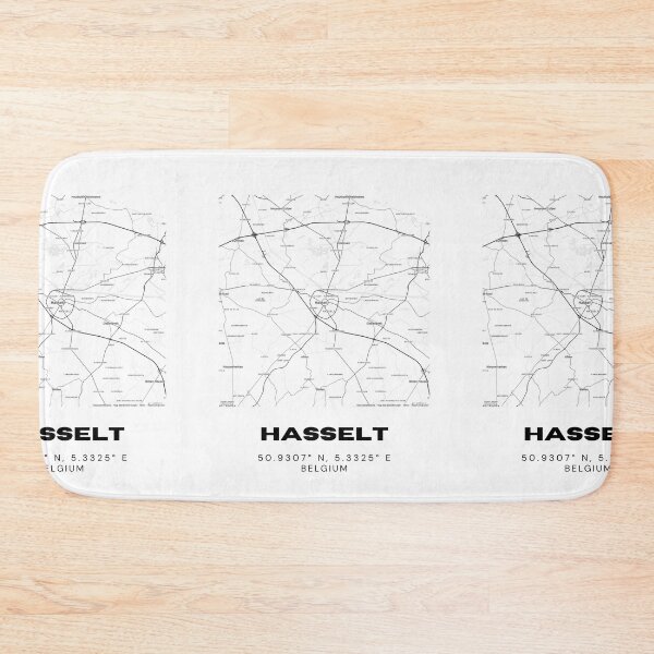 Item preview, Hasselt Map Poster | Minimalist Belgium Map Design designed and sold by RM-Journey.