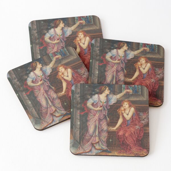 Item preview, Queen Eleanor and Fair Rosamund - Evelyn de Morgan designed and sold by forgottenbeauty.