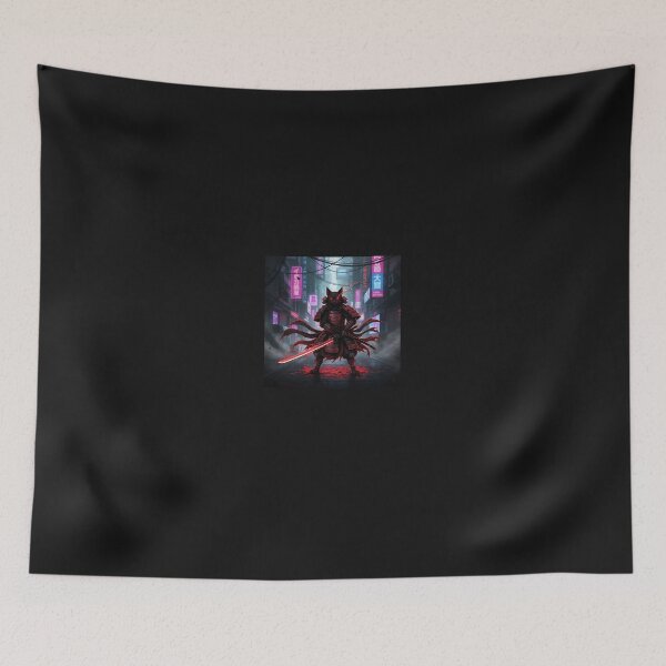 Item preview, Japanese Samurai Kitten Kawaii Ninja Cat  designed and sold by cawtoon.