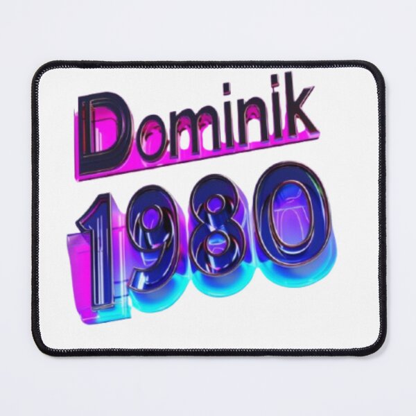 Item preview, Dominik 1980 – Synthwave Chrome Edition designed and sold by AlexLineArt.