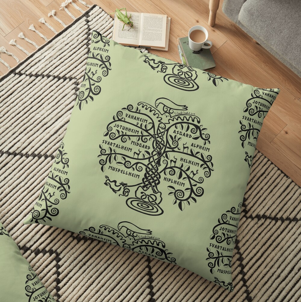 The World Tree - Yggdrasil Floor Pillow