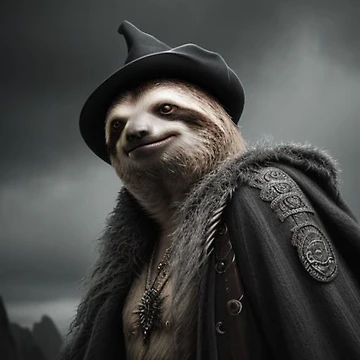 Artwork thumbnail, Sloth Wizard by Solace Sparkles
