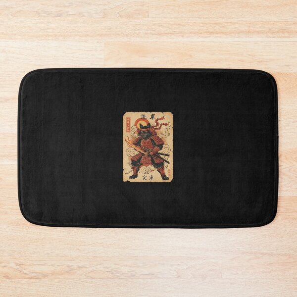 Item preview, Japanese Samurai Kitten Kawaii Ninja Cat  designed and sold by cawtoon.