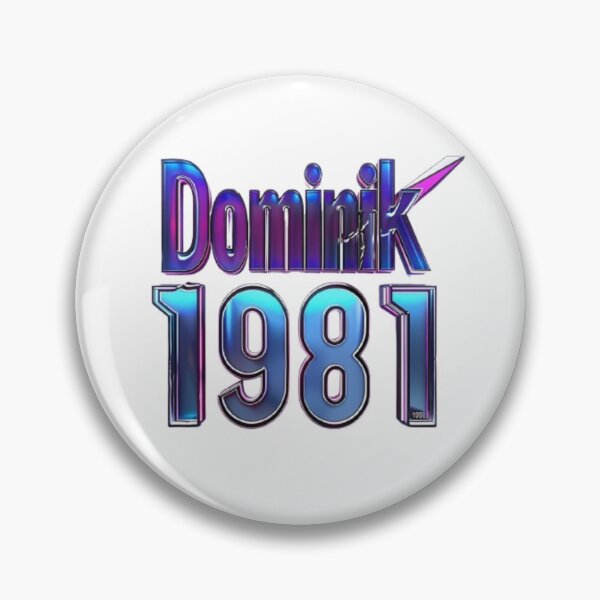 Item preview, Dominik 1981 – Neon Nightwave Style designed and sold by AlexLineArt.