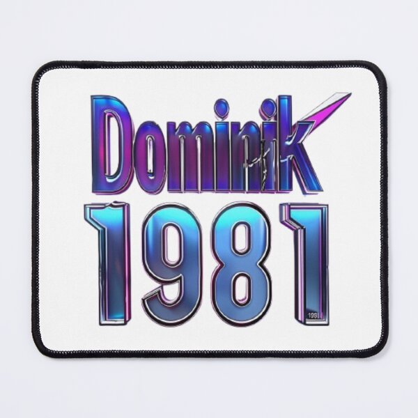 Item preview, Dominik 1981 – Neon Nightwave Style designed and sold by AlexLineArt.