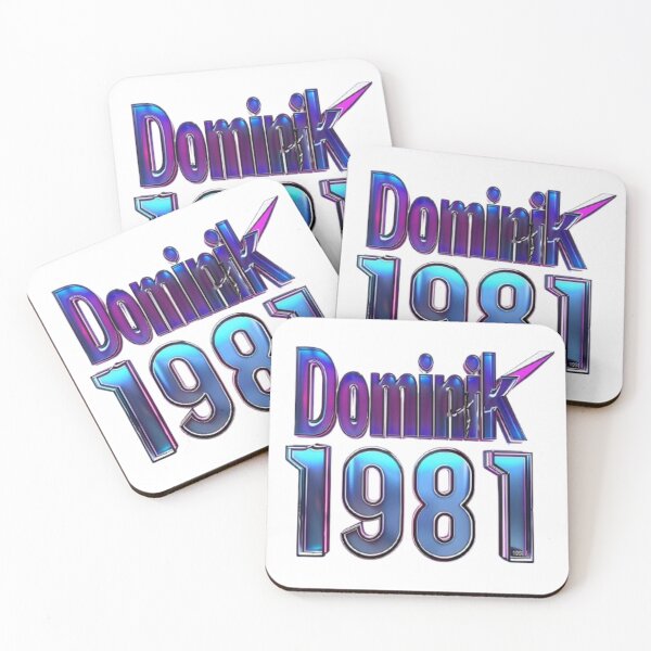 Item preview, Dominik 1981 – Neon Nightwave Style designed and sold by AlexLineArt.