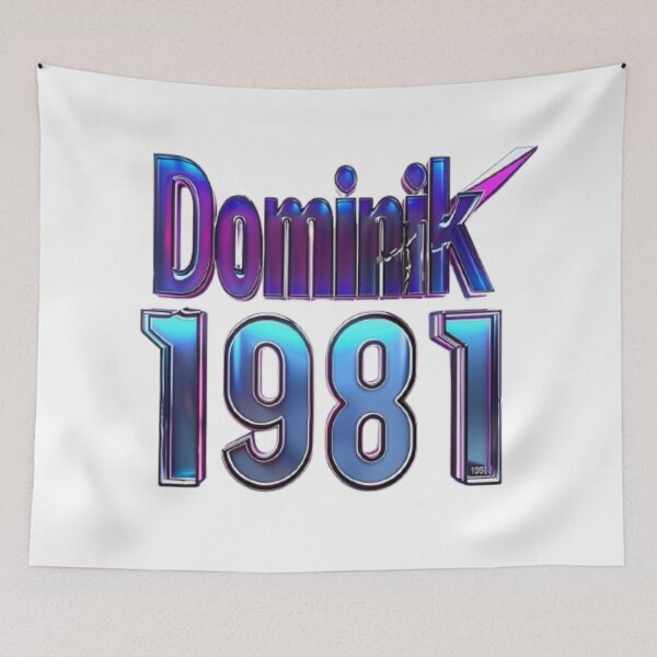 Item preview, Dominik 1981 – Neon Nightwave Style designed and sold by AlexLineArt.