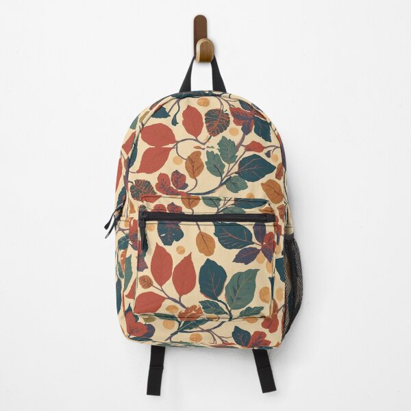 Item preview, Autumn Jungle Leaf Pattern - Vibrant Fall Foliage Maximalist Print designed and sold by Caira-Design.