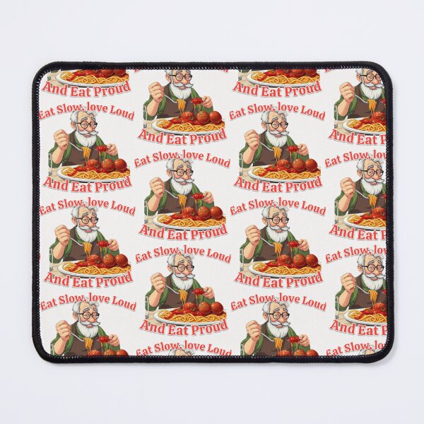 Item preview, Eat Slow, Love Loud And Eat Proud Pop Art Collection designed and sold by SaucyFoodTruck.