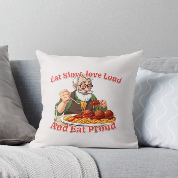 Item preview, Eat Slow, Love Loud And Eat Proud Pop Art Collection designed and sold by SaucyFoodTruck.