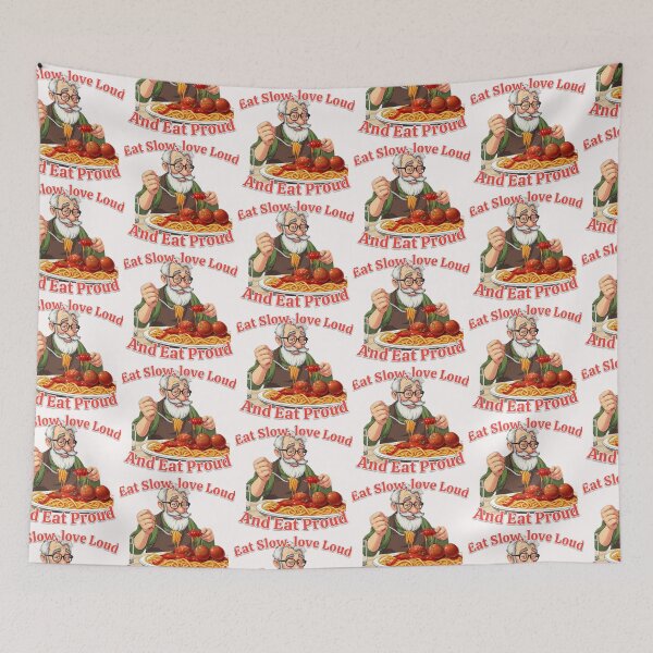 Item preview, Eat Slow, Love Loud And Eat Proud Pop Art Collection designed and sold by SaucyFoodTruck.