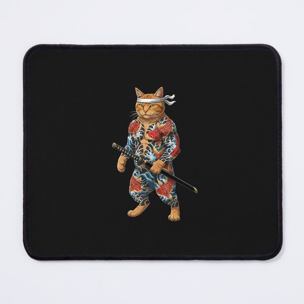 Item preview, Japanese Tattoo Warrior Feline designed and sold by cawtoon.