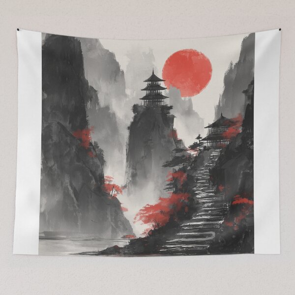 Item preview, Misty Mountain Elegance designed and sold by ArgentoArt.