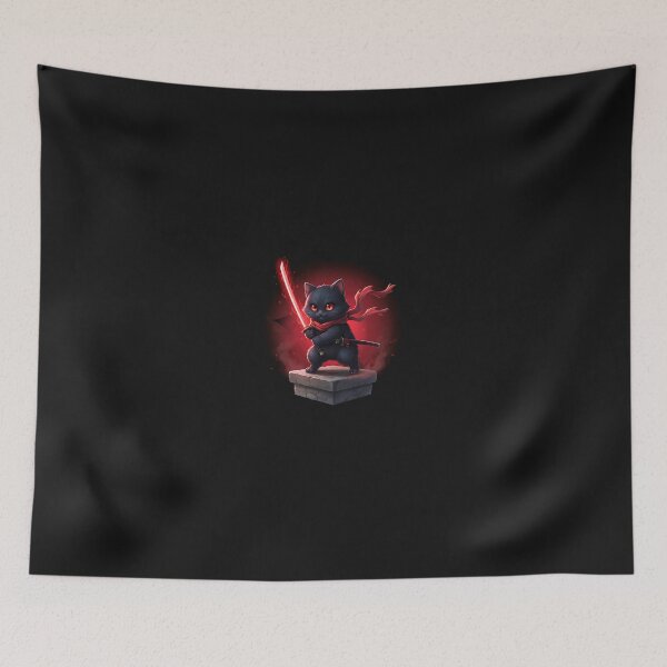 Item preview, Japanese Samurai Kitten Kawaii Ninja Cat  designed and sold by cawtoon.