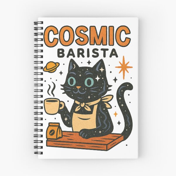 Item preview, The Cosmic Barista Cat designed and sold by ChocoCoco01.