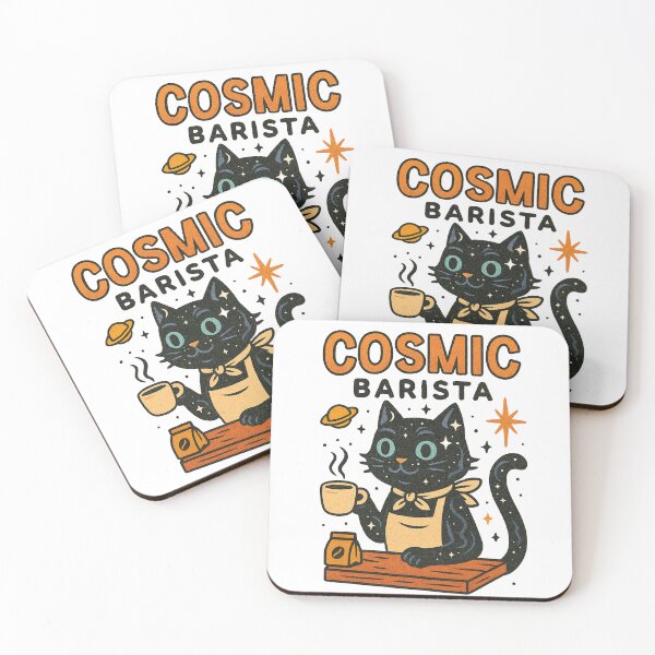Item preview, The Cosmic Barista Cat designed and sold by ChocoCoco01.